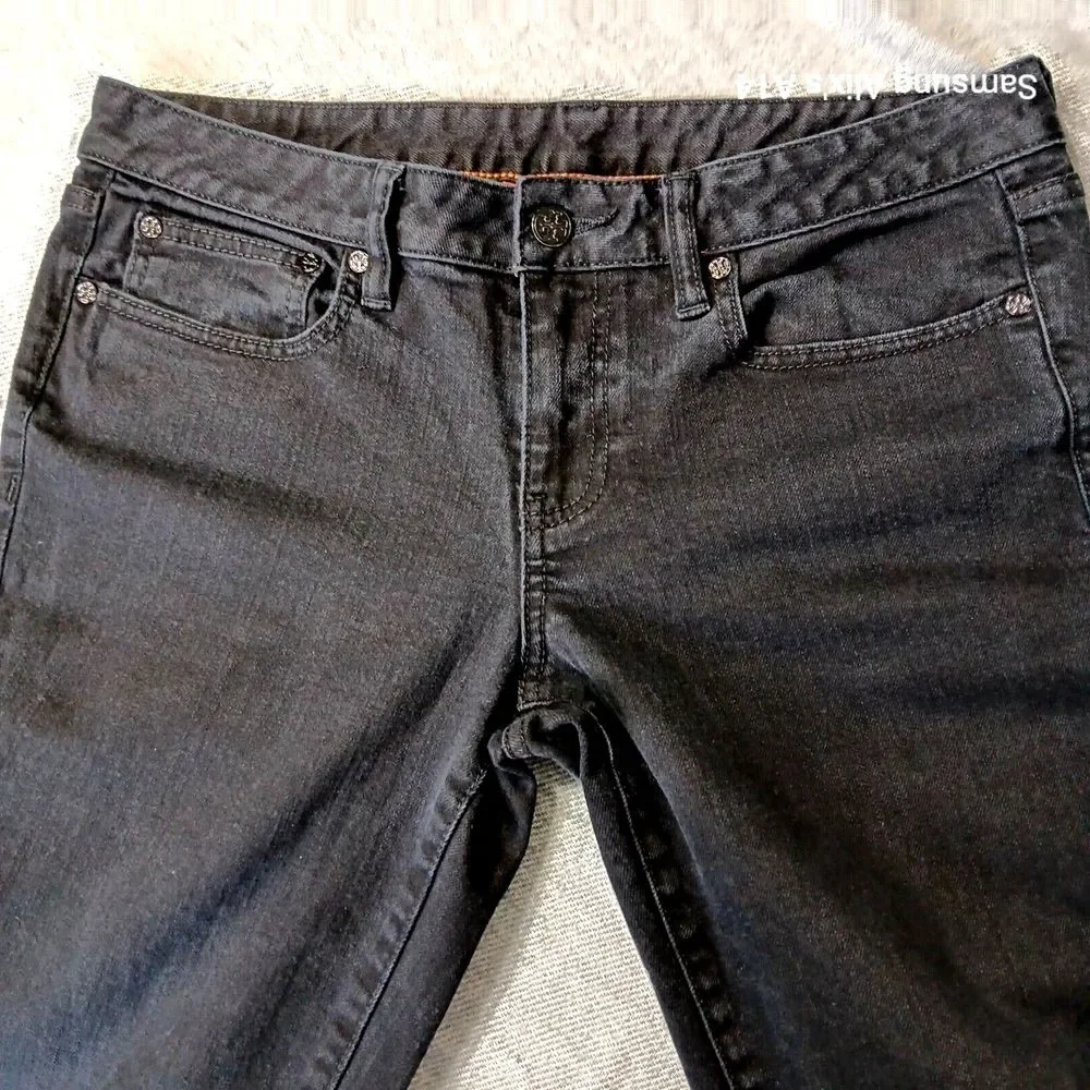 Tory Burch Super Skinny Black Cotton Jeans Size‎ 31